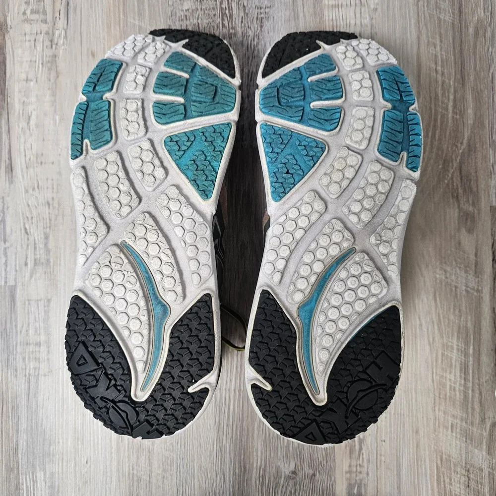 Hoka One One Bondi 4 Men 14 2E Wide Gray Yellow Running Shoes 1012562‎